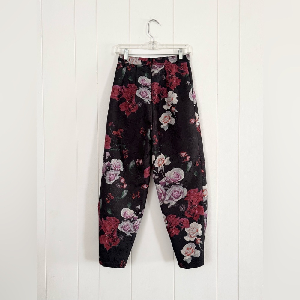 Free People Iris Floral Roses Printed Balloon Pants Size 0 - Picture 6 of 10